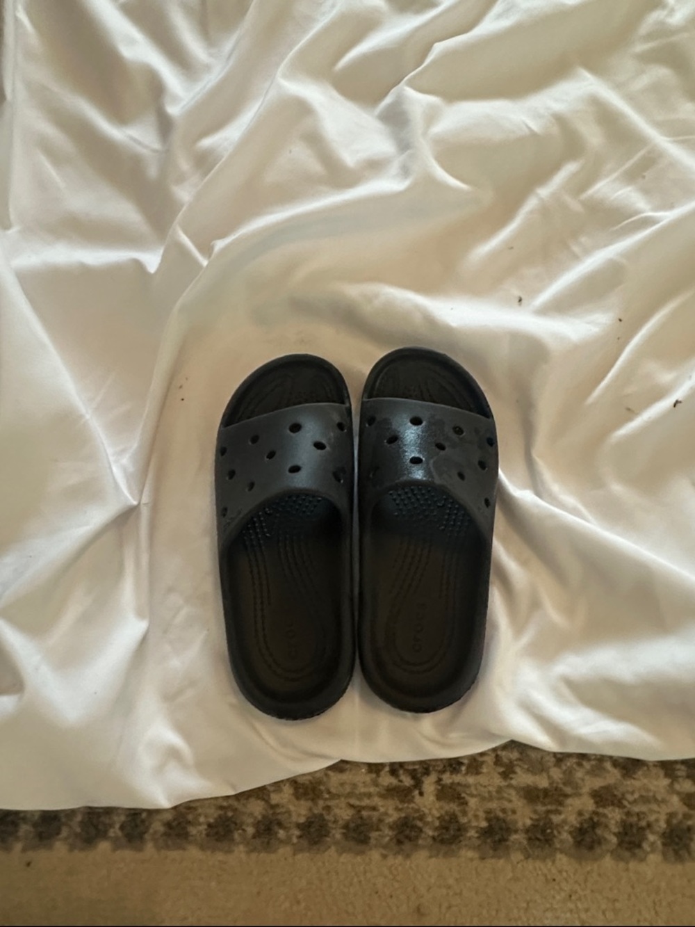 CROCS Black Slip-On Comfort Sandal